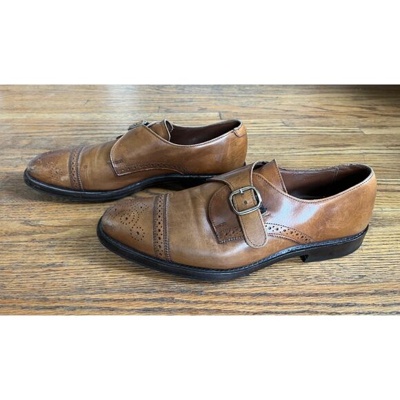 Allen Edmonds Tan Leather Monk Strap Dress Shoes  Mens Size Uk 9.5 US 10.5 main image 5